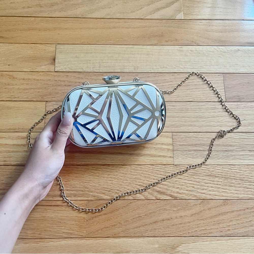 White & Gold Clutch